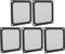 5Pcs 80mm PC Fan Dust Filter, Magnetic Frame Computer Fan Grills Dust Mesh, PC Cooler Filter Screen Dustproof Case Covers 8cm X 8cm, Black