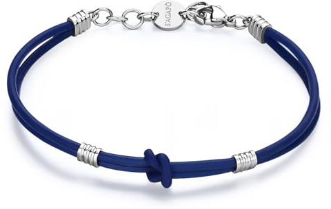 S'Agapõ Bracciale Uomo in Acciaio | Collezione Panama - SPA24