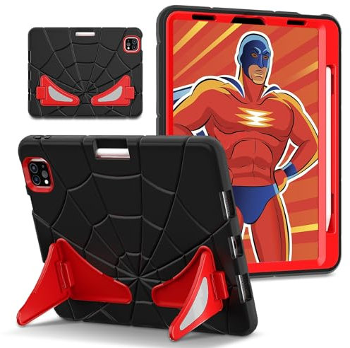AKABEILA Funda Protectora para Apple iPad Air 11 2024 de 11 Pulgadas Ligera a Prueba de Golpes Resistente con Soporte para bolígrafo para niños y bebés