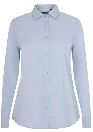VELILLA 405019S Langarm-Hemd für Damen, elastisch, Hellblau, Größe M, Himmelblau, Medium