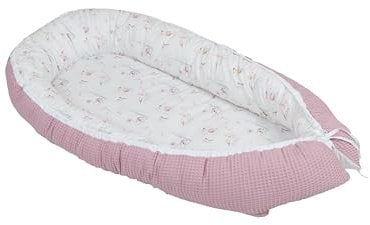 ULLENBOOM Babynest - 100% OEKO-TEX Materialien & Made in EU, Märchenwald - Babynestchen Neugeborene aus kuscheliger Baumwolle, Ideal als Reisebett & Kuschelnest geeignet