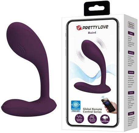 Pretty Love Baird Wearable G-Punkt-Vibrator mit App-Steuerung, Lila, Ø8x10,8 cm