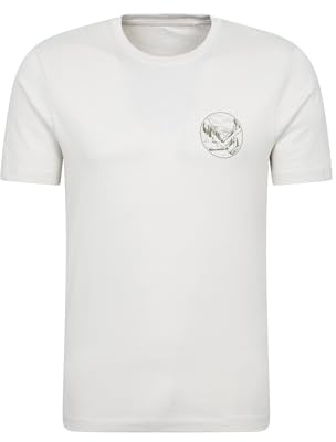 Mountain Warehouse Mountain Valley Mens Cotton T-Shirt - Lightweight, Breathable & UV Protect Casual Tee - Spring Summer, Outdoors, Holiday, Walking, Hiking