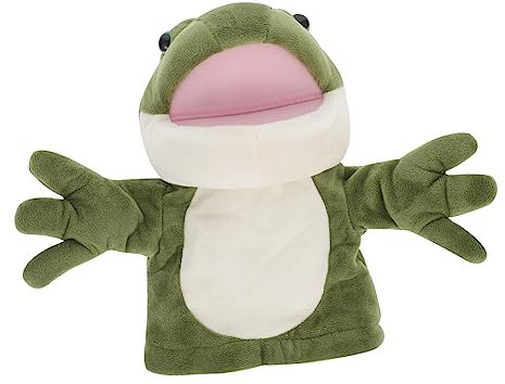 ifundom 1stk Froschpuppe Cartoon-handpuppe Frösche Handpuppe Rollenspiel Handpuppe Tierische Handpuppe Geschichte Erzählende Handpuppe Plüsch Green