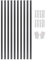 VEVOR Bordure de Jardin en Alliage d'Aluminium, Lot de 10, Bordures Paysagères Pliables en Métal, 1524x43 mm, Résistante à la Rouille, Installation Simple, pour Séparateur de Chemin de Cour, Pelouse