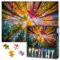 Autumn Canopy 1000 Pieces Jigsaw Puzzles Artwork for Adult Puzzle Lovers Home Decor, Red Orange Yellow Foliage Puzzle for Family Party Game Challenging Jigsaw Puzzles Colorful Leaf (27.5x19.7)