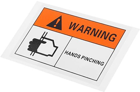 Lurrose Sicherheitswarnschild aufkleber Sicherheitswarnzeichen Sicherheitszeichen Warnschild zur Zeichen nicht berühren Bitte berühren Sie das Schild nicht PP-Kunststoff