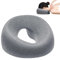 Zyiphor Coussin Massage Visage en Mousse à Mémoire, Oreiller de Massage Facial avec Trou Respirant - Forme U Confortable pour Table de Massage, Spa, Salon de Beauté - Gris Foncé