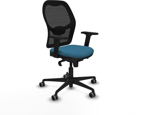Piqueras y Crespo Chorquera Bürostuhl mit fester Rückenlehne, 2D-Arme, 1D-Lendenwirbelstütze, Synchronmechanik in 5 Positionen, Verwendung von 8 Stunden, maximales Gewicht 120 kg, attraktive Farbe