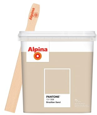 Alpina PANTONE Brazilian Sand – Wandfarbe – inkl. gratis Rührholz – 5 Liter