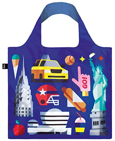 LOQI Hey Studio Einkaufstasche / Reisetasche Reise-Henkeltasche, 50 cm, New York
