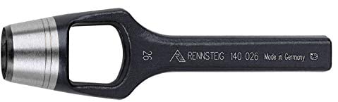 Rennsteig Henkellocheisen (Ø 60 mm, Locheisen, Lochstanzer, Stanzer für Gummi, Leder, Filz, Kunststoff, Kork, Stoff, Stanzwerkzeug) 1400600