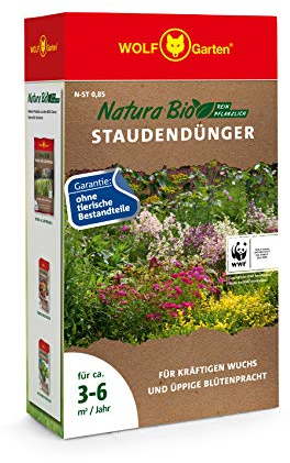 WOLF Garten - Natura Bio Staudendünger N-ST 0,85 für ca. 3-6 m²/Jahr; 3858005