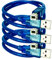 AZDelivery 3 x Blue USB Cable compatible with Arduino Mega 2560 for Development Board