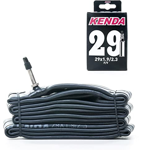 Fahrrad-Innenschlauch — 32 mm Presta-Schlauch — 29 x 1,9/2,3 — 1 mm dick — Pannensicherer Fahrradschlauch mit integrierter Selbstdichtung — Farbe Schwarz — Kenda