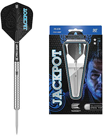 Target Darts - Adrian Lewis 4. Gen. 90% Wolfram Steeldarts-Set (22gr)Silber 22G