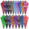 FEPITO 18 Stück Cotton Tie Dye Bandana Paisley Bandanas Verschiedene Cowboy-Taschentücher für Männer und Frauen (15 Farben)