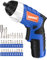 SORAKO Electric Screwdriver, 3.6V Cordless Screwdriver with 1300mAh Rechargeable Battery, 6N.m Max Torque, 180RPM, LED Light, Ideal for Small Tasks and DIY Projects