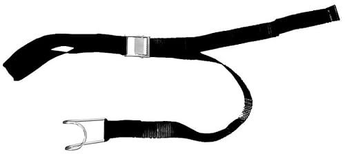 Abrollwerk 10er Set Spanngurt Textilgurte für Rollbehälter Rollgitter Rollwagen (schwarz)