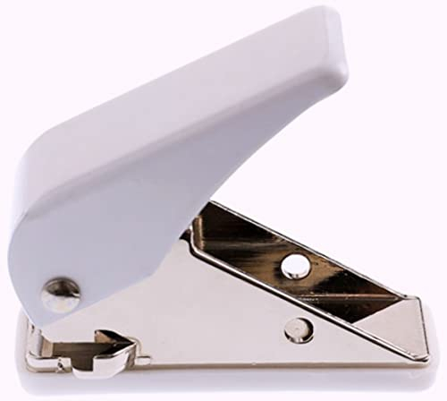 THOR-DARTS Flightlocher Weiss, Dart Flight Puncher, Locher für Dart Flights optional Plus Federringe aus vernickeltem Edelstahl (Locher Weiss ohne Zubehör, ohne Flights)