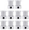 Pyatofly 20 Zähne 2GT Zahnriemen, synchrone Riemenscheibe, Bohrung 5 mm für Breite 10 mm 2 m Riemen, kleines Rückspiel, 20T 20 Zähne, 10 Stück
