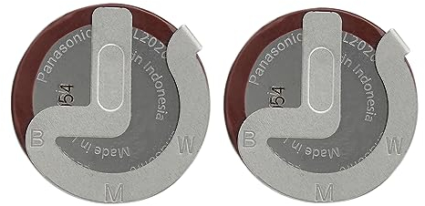 Pack of 2 Original 90 Degree Angle Car Fob Battery VL2020 for Car Key Remote Control Compatible with BMW E53 E60 E61 E63 E64 E70 E71 E72 E81 E82 E84 E87 E88 E89 E90 E91 E92 993