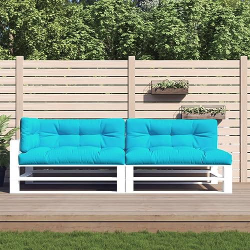 Homgoday Palettenkissen 5-TLG. Palettenauflagen Palettenpolster Palettensofa Sitzkissen Rückenkissen Palettensitzkissen Sitzkissen für Palettenmöbel Türkis Stoff