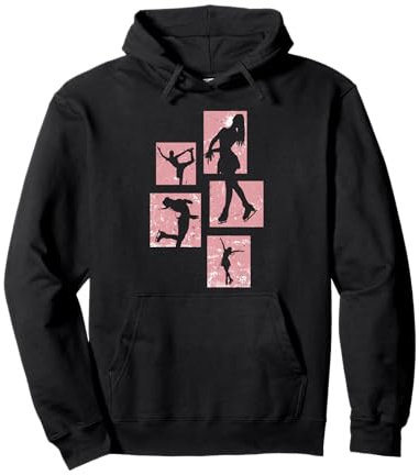 Eiskunstlaufen Eislaufen Schlittschuhlaufen Eisläufer Damen Pullover Hoodie