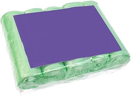 Recycle Trash Bags Strong Trash Bags Colorful Clear Garbage Bags Bathroom Trash Can Liners Small Plastic Bags for Home Office Kitchen Multicolor Paper Bags (Green, A)