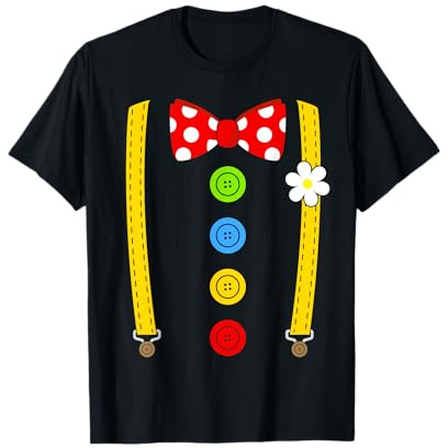 Clown Kostüm Hosenträger Verkleidung Karneval Fasching T-Shirt