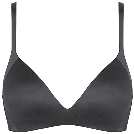 Triumph - Body Make-up Soft Touch P - Women - Cup Bra without Underwire - smooth, Charcoal grey, 32D