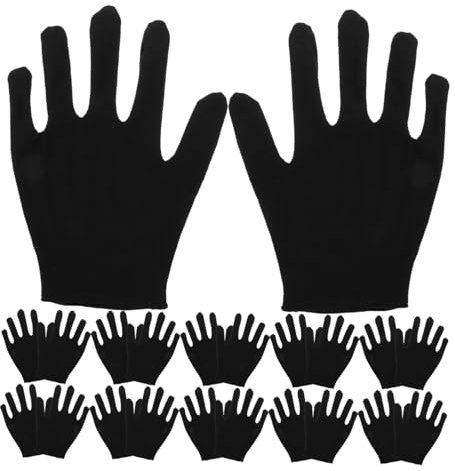 BESTonZON 12 Pares guantes domésticos guantes de algodón guantes duraderos guantes de mujer guantes para hombres guantes de trabajo guantes industriales anti-corte spa De las mujeres