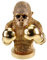 Kremers Schatzkiste XXL Dekofigur Gorillabüste Boxer mit Boxhandschuhen - 35 cm Figur Skulptur AFFE Affenfigur zum hinstellen