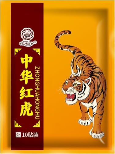 KONGDY Tigerpflaster, Wärmepflaster, heiße Capsaicin-Flicken, Rücken, Knie, Nacken und Schulter, Gelenk- und Muskelaufbau-Pflaster, 30 Stück