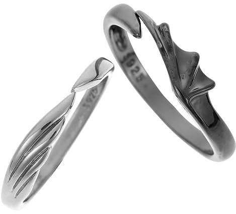 VALICLUD 2 Stk Liebhaber kreativer passender Schläger Ringe Boho valtinstaggeschenke vakentienstagsgeschenk personalisierter Ringschmuck Liebhaber Fingerringe Zinklegierung