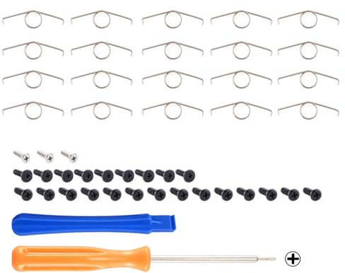 eXtremeRate 10 paires Ressort Gâchette L2 R2 pour ps5 Manette BDM-010 BDM-020,Accessoires Manette de Remplacement pour ps5 avec Kit d'Outils de Réparation&Tournevis&Levier&Vis pour ps5 Manette