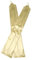 Blausky Damen Fingerlose Handschuhe,Lange Satin Handschuhe,Elegant Brauthandschuhe,Vintage Opernhandschuhe für Hochzeit Abschlussball Teeparty Party Kleidungs Zubehör,Adult Size,Gelb