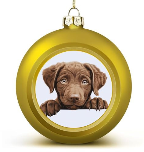 Weihnachtskugel für Hunde, Chesapeake Bay Retriever, hängende Kugel, dekorativ für Weihnachtsbäume, Feiertagsparty, Neujahrsgeschenk