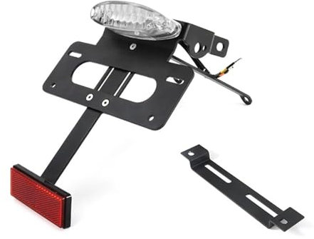 Motorrad Kennzeichenhalter Kennzeichenhalter Eliminator Rear Tail Tidy Für Enduro 701 2016–2024 Einstellbare Kennzeichenhalter(White)