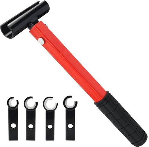 joytrace Door Hinge Adjustment Tool 4 In 1 Hinge Gap Adjusting Wrench Made From Painted Steel Multi-Size Adjustment Hinge Adjustment Tool with Rubber Grip for Both Residential and Commercial Use