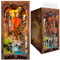 DIY Book Nook Kit - Epische Fantasy – Mittelalterliche Drachenfestung DIY-Buchrücken-Deko - 3D-Puzzle, Montage-Buchseitendeko für Erwachsene (der Ring)