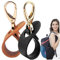 Iewroyt Hat Clip 2pcs schwarz und brauner Freisprech-Leder-Beutel-Rucksack-Huthalter für Reisefirmen hängende Reiseclip für Schals, Handschuhe, Schlüsselzubehör