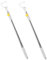 EXQUIMEUBLE 2piezas Barra Telescópica De Ropa Gancho Alcanzable Soporte para Colgar para Armarios y Estantes De Inoxidable