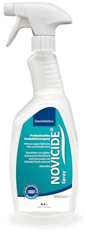 NOVICIDE alkoholfreies Desinfektionsspray 1.000 ml Sprühflasche – materialschonendes Hygiene-Spray für Salonmöbel, Geräte & Oberflächen im Friseursalon, Barbershop & Kosmetikstudio (1000 ml)