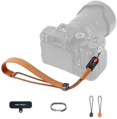 PGYTECH Kamera Handschlaufe Slim Schnellverschluss Verstellbarer für Kompakt/System/Sofortbild Kameras Handykette, Kompatibel mit Sony RX100/Canon G7X/Ricoh GR/Leica/Fujifilm, Vintage Stil