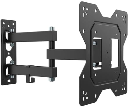 Nanook SOLID+ Staffa TV Orientabile e Inclinabile da Parete per 19-43'' | Orientabile fino a 180° | Inclinabile 15° | Portata 35 kg | Universale | VESA 200x200 | Montaggio semplice