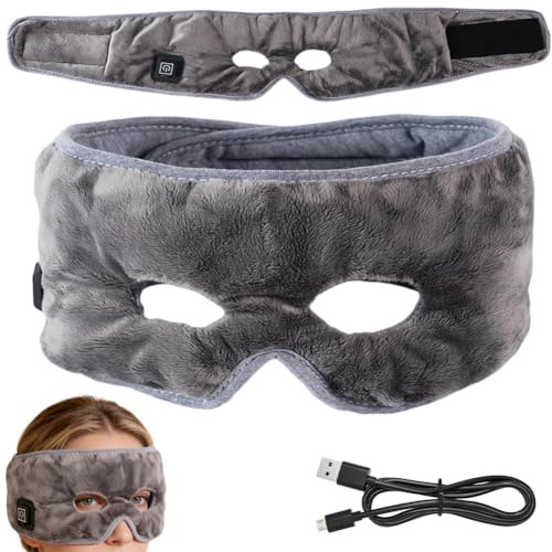 Sinus Relief Mask,Heated Sinus Mask,Sin-us Thermo Relief Masks,Adjustable Temperature Thermo Reliefs Heated Sin-us Masks,Face Heating Pad for Sinusitis, Migraine, Tension Headache Reliefs (Gray)