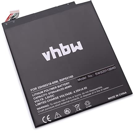 vhbw 1x Akku kompatibel mit Google Nexus 9 TD-LTE, 9 WiFi, 0P82100, 9 Tablet Pad (6700 mAh, 3,8 V, Li-Polymer) - Ersatz für 35H00218-00M, B0P82100