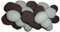 30 Gas Fire Replacement Ceramic Pebbles Replacements/Bio Fuels/Ceramic/Boxed (Duck Egg and Brown)