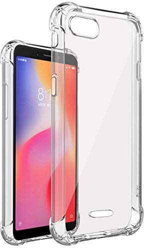 Transparent Silikonhülle TPU Anti-Shock für XIAOMI REDMI 6A, Handyhülle Premium Kratzfest TPU Durchsichtige Schutzhülle